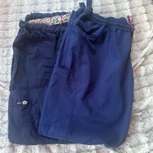 Two Blue Scrub Pants